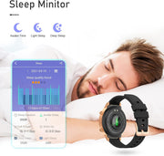 Smart Watches for Women Men 1.3" Touch Screen Smart Watch for Android Phones Waterproof Fitness Watch Heart Rate Monitor Sleep Tracker Pedometer Activity Tracker Smartwatch for Ios Android