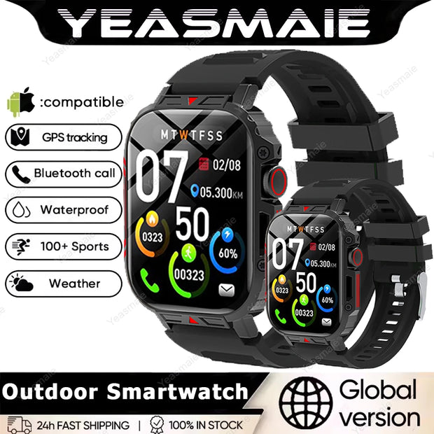 New Smartwatch 1.95 Inch Screen Health Monitoring Watches IP68 Waterproof Sport Fitness Smart Watch for Men Women Reloj Hombre