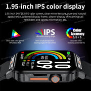 New Smartwatch 1.95 Inch Screen Health Monitoring Watches IP68 Waterproof Sport Fitness Smart Watch for Men Women Reloj Hombre