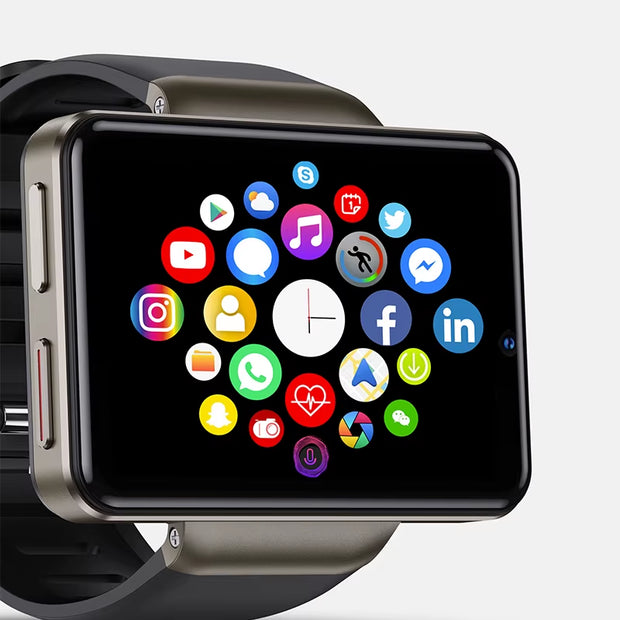 Newest 2.41 Inch 4G Smart Watch 3GB 32GB Bluetooth Smart Clock 5MP Camera 2080Mah Face Recognition Unlock GPS Wifi Smart Watches