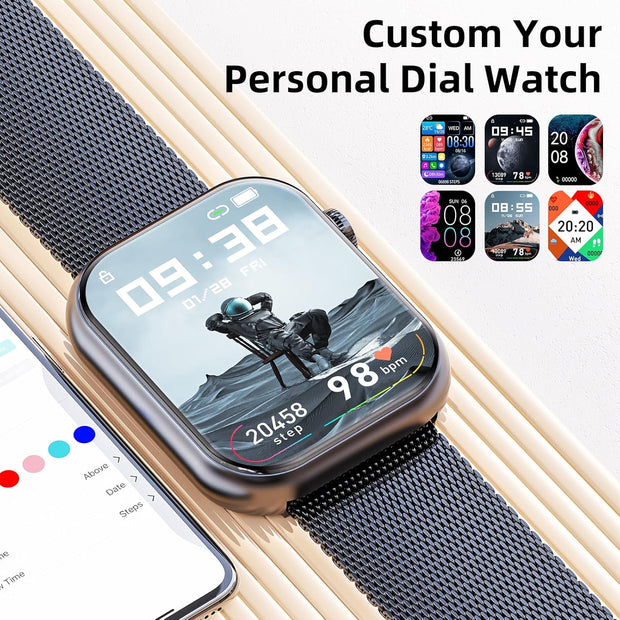 Women'S Smart Watch Bluetooth Smartwatch for Apple Iphone Ios and Android