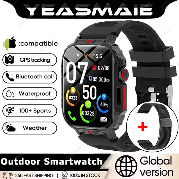 New Smartwatch 1.95 Inch Screen Health Monitoring Watches IP68 Waterproof Sport Fitness Smart Watch for Men Women Reloj Hombre