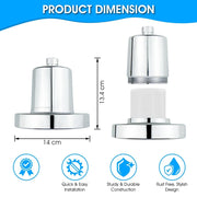 ABRU-Filtered Shower Head - High Pressure, Healthier Hair & Skin, Removes Chlorine, Chrome Finish, Easy Installation