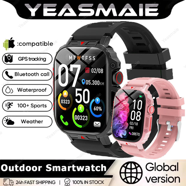 New Smartwatch 1.95 Inch Screen Health Monitoring Watches IP68 Waterproof Sport Fitness Smart Watch for Men Women Reloj Hombre