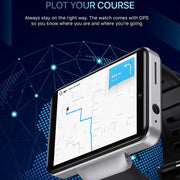 Newest 2.41 Inch 4G Smart Watch 3GB 32GB Bluetooth Smart Clock 5MP Camera 2080Mah Face Recognition Unlock GPS Wifi Smart Watches