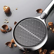 Pressure Boost Shower Head Black High Pressure Large Flow Spray Nozzle 15CM Big Panel 4 Modes Massage Shower Bathroom Accessorie